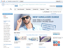 Tablet Screenshot of contactlenses.in